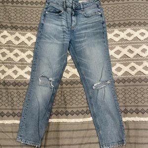 Anthropologie Pilcro High Rise Slim Jeans 29 Distressed Light Wash